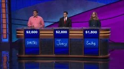 Robert Dimitri Vs. Joey DiNardi Vs. Emily Milan, show # 7663.