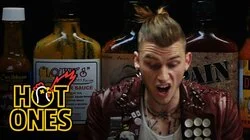 Machine Gun Kelly Talks Diddy, Hangovers, & Amber Rose While Eating Spicy Wings
