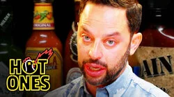 Nick Kroll Delivers a PSA While Eating Spicy Wings