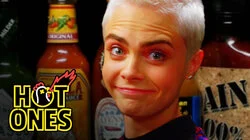 Cara Delevingne Shows Her Hot Sauce Balls While Eating Spicy Wings