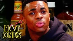 Vince Staples Delivers Hot Takes While Eating Spicy Wings