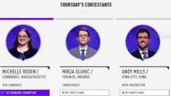 Michelle Rosen Vs. Mirza Gluhic Vs. Andy Mills, show # 7714.