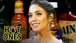Vanessa Hudgens Does Tongue Twisters While Eating Spicy Wings
