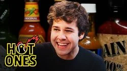 David Dobrik Experiences Real Pain While Eating Spicy Wings