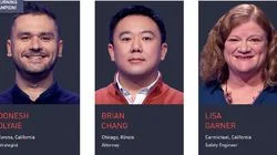 Donesh Olyaie Vs. Brian Chang Vs. Lisa Garner, show # 8252.