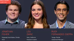 Jonathan Fisher Vs. Lea Zaric Vs. Rudy Fernandez-Dieppa, show # 8430.