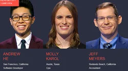 Andrew He Vs. Molly Karol Vs. Jeff Meyers, show # 8446.