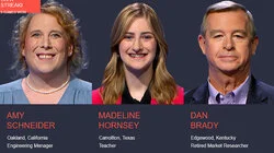 Amy Schneider Vs. Madeline Hornsey Vs. Dan Brady, show # 8453.