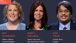 Amy Schneider Vs. Nancy Edelman Vs. Ged Trias, show # 8454.