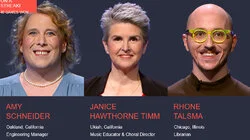 Amy Schneider Vs. Janice Hawthorne Timm Vs. Rhone Talsma, show # 8498.