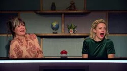 Dødens røde skinnstol (Lene Kongsvik Johansen og Hilde Louise Asbjørnsen mot Petter Schjerven og Sarah Natasha Melbye)