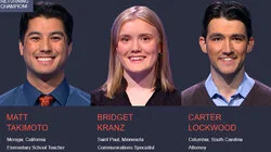 Matt Takimoto Vs. Bridget Kranz Vs. Carter Lockwood, show # 8515.