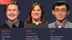 Mattea Roach Vs. Leah Q. Pence Vs. Zhe Lu, show # 8552.