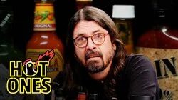 Dave Grohl Makes a New Friend While Eating Spicy Wings