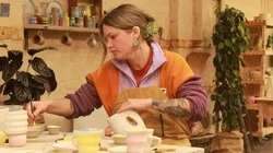 Abstract Coffee Set and Rice Bowls