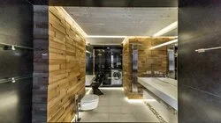 Ванная в светящемся бетоне