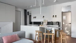 Кухня-гостиная и сельский минимализм