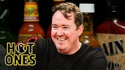 Shane Gillis Pounds Milk While Eating Spicy Wings