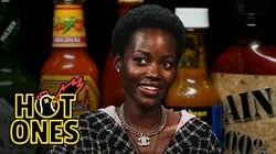 Lupita Nyong'o Feels Every Emotion While Eating Spicy Wings