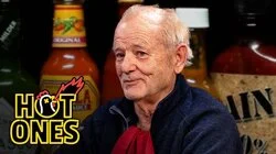Bill Murray Doesn't Flinch While Eating Spicy Wings