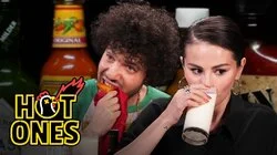 Selena Gomez and Benny Blanco Burn With Love While Eating Spicy Wings