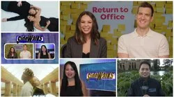 Janel Parrish and Scott Michael Foster