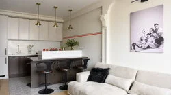 Кухня-гостиная для футбольных фанатов