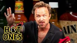 Aaron Paul Gets Broken Bad While Eating Spicy Wings