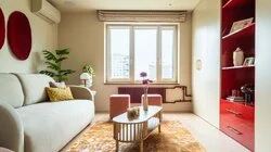 Гостиная с тремя коврами