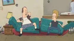 Old Beavis and Butt-Head in New Couch