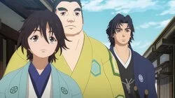 Handsome Man Flies Through the Sky