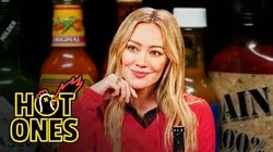 Hilary Duff Tests Her Luck While Eating Spicy Wings