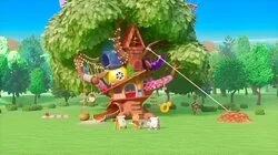 Piglet Draws with Crayons