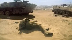 Blå hjelmer, rødt blod