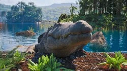 Andy Goes Fishing on Dino Island