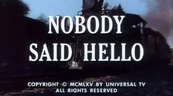 Nobody Said Hello