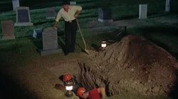 Tall Woman in Red Wagon