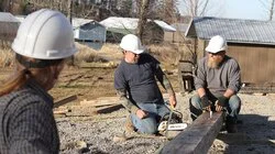 Building a Double Pen Log Vacation Rental