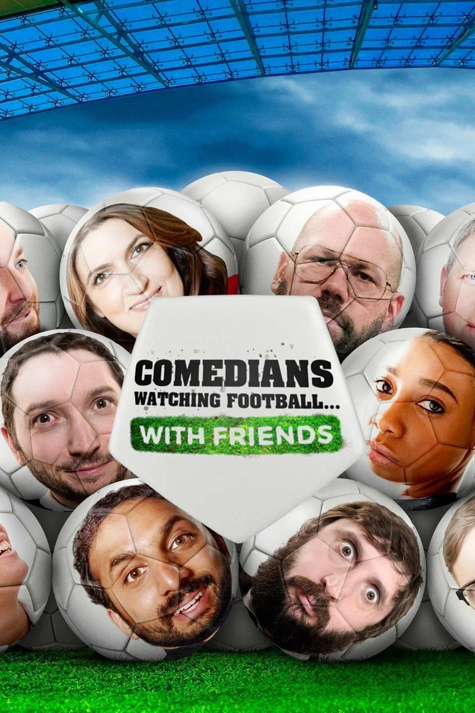 Comedians Watching Football with Friends
